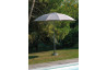 Parasol de jardin rond inclinable déperlant en aluminium - Alizé