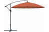 Parasol de jardin rond déporté inclinable en aluminium et polyester - Alizé