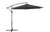 Parasol de jardin rond déporté en acier et polyester - Alizé