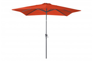 Parasol de jardin carré inclinable 250X250 déperlant en aluminium et polyester - Alizé