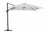 Parasol de jardin carré déporté inclinable 300X300 en aluminium et polyester - Alizé