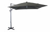 Parasol de jardin carré déporté inclinable 270X270 en aluminium et polyester - Alizé