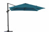 Parasol de jardin carré déporté inclinable 250X250 en aluminium et polyester - Alizé