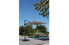 Parasol de jardin carré déporté inclinable 250X250 en aluminium et polyester - Alizé