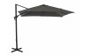 Parasol de jardin carré déporté inclinable 250X250 en aluminium et polyester - Alizé