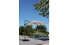 Parasol de jardin carré déporté inclinable 250X250 en aluminium et polyester - Alizé
