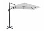 Parasol de jardin carré déporté inclinable 250X250 en aluminium et polyester - Alizé