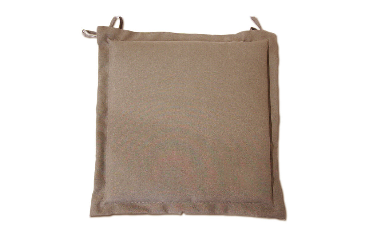Coussin galette de chaise 40X40X4 lavable en polyester - Alizé Coussin galette de chaise 40X40X4 lavable en polyester - Alizé