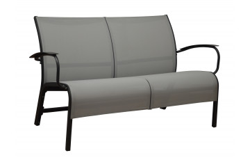 Banc de jardin en aluminium 2 personnes - LINEA - Alizé