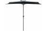 Parasol demi-rond déperlant en aluminium et polyester - Alizé