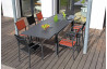 Table de jardin extensible en aluminium 8-12 personnes - ALICE graphite - Alizé