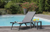 Table basse de jardin en aluminium 2 personnes - LOU - Alizé