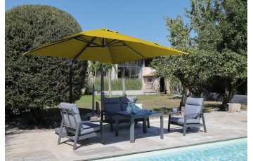 Fauteuil détente en aluminium - Le Marseille gris - ProLoisirs