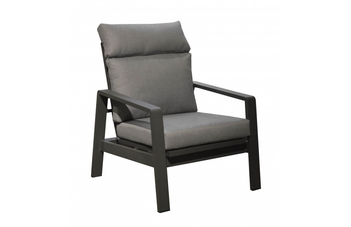 Fauteuil détente en aluminium - Le Marseille gris - ProLoisirs