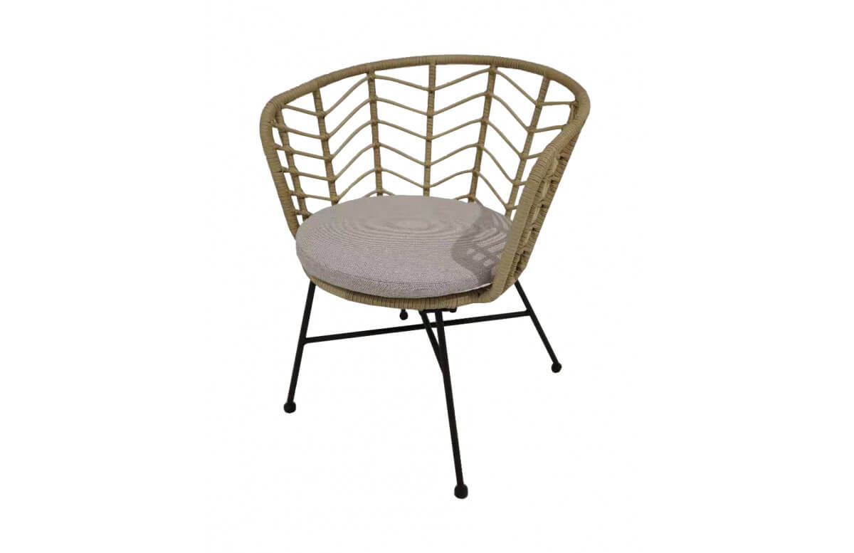 Fauteuil de jardin en acier - HOLLAND naturel - ProLoisirs