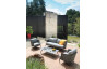 Salon de jardin bas en aluminium 4-5 personnes - TIM graphite - ProLoisirs