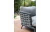 Salon de jardin bas en aluminium 4-5 personnes - TIM graphite - ProLoisirs
