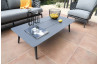 Salon de jardin bas en aluminium 4-5 personnes - TIM graphite - ProLoisirs