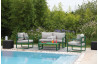 Salon de jardin bas en aluminium 4 personnes - MOJITO - ProLoisirs