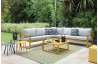 Salon de jardin bas en aluminium 4-6 personnes - MOJITO - ProLoisirs