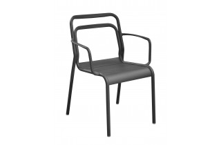 Fauteuil de jardin empilable en aluminium - EOS - ProLoisirs