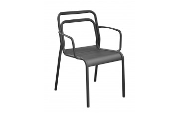 Fauteuil de jardin empilable en aluminium - EOS - ProLoisirs