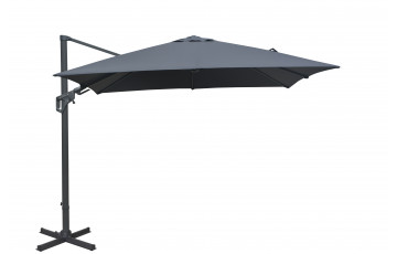 Parasol de jardin carré déporté inclinable 300X300 en aluminium et polyester - ProLoisirs