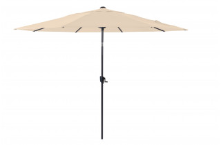 Parasol de jardin rond inclinable en aluminium et polyester - ProLoisirs
