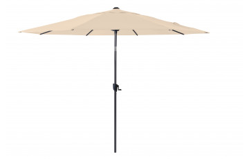 Parasol de jardin rond inclinable en aluminium et polyester - ProLoisirs