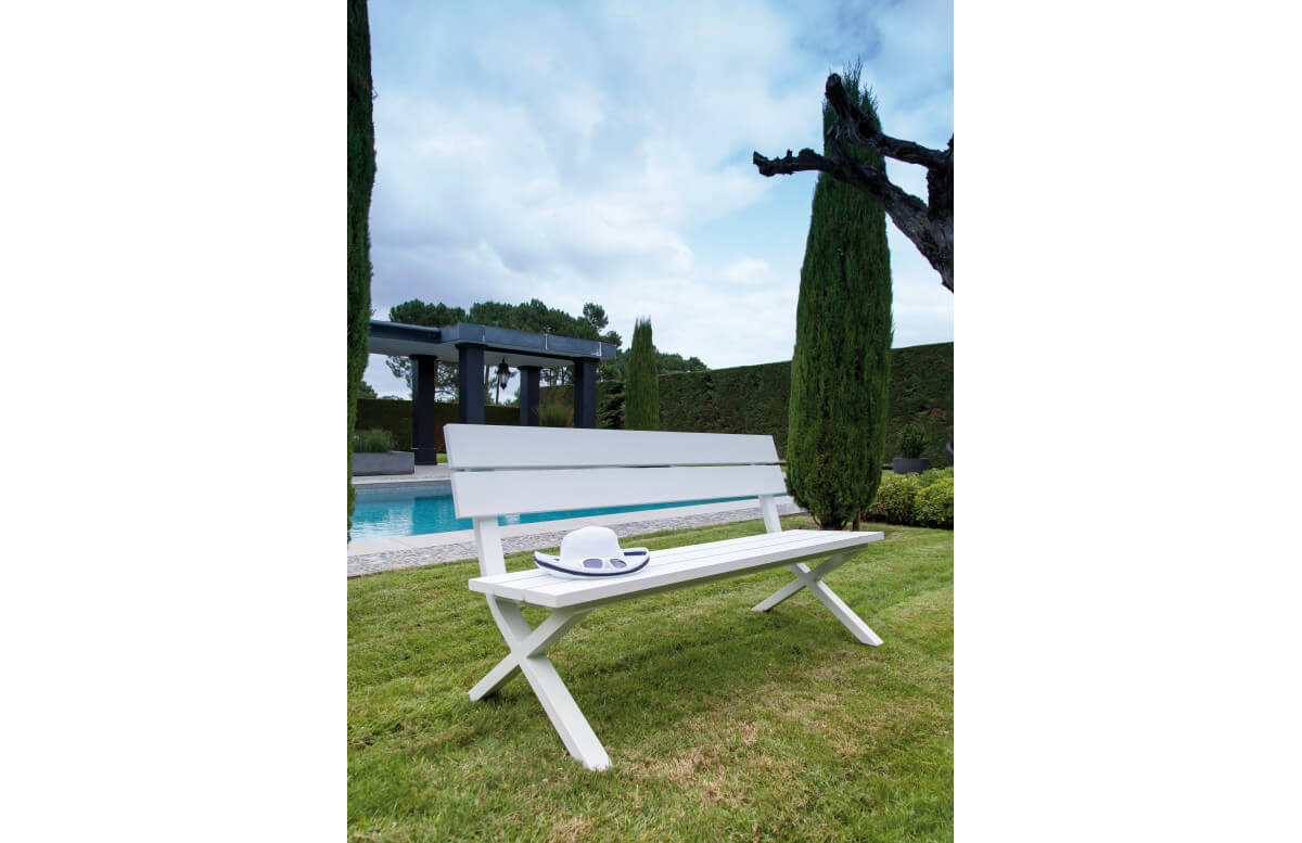 Banc de jardin en aluminium - CROSSWAY - ProLoisirs