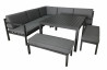 Salon de jardin bas multi-positions en aluminium 6-8 personnes - ROYAN II gris - ProLoisirs