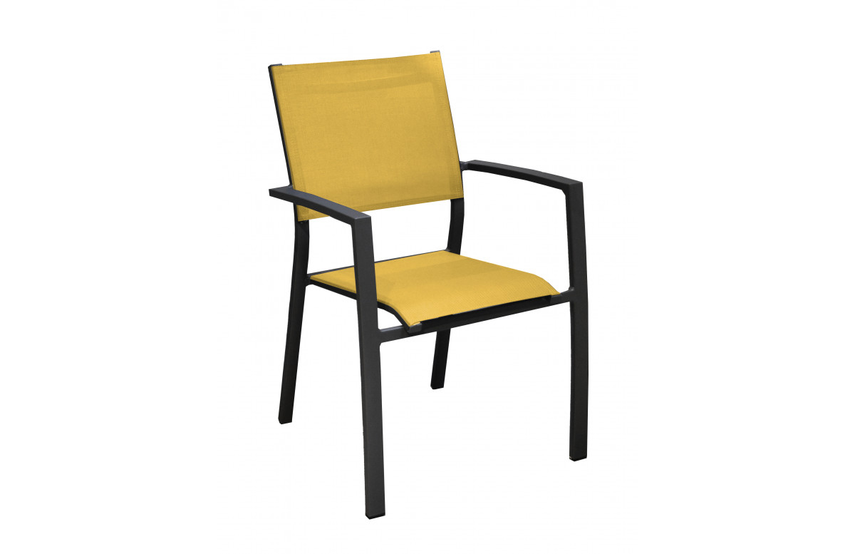 Fauteuil de jardin empilable en aluminium - GAMES - ProLoisirs