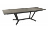 Table de jardin extensible en aluminium et céramique 6-10 personnes - VITA graphite - ProLoisirs