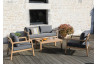 Salon de jardin bas empilable en aluminium 4 personnes - NEBRASKA - ProLoisirs