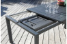 Table de jardin extensible en aluminium 8-14 personnes - ELENA II graphite - ProLoisirs