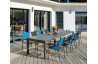 Table de jardin extensible en aluminium 8-14 personnes - ELENA II graphite - ProLoisirs