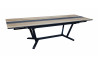 Table de jardin extensible en aluminium et HPL 8-12 personnes - GALLEO - ProLoisirs