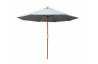 Parasol de jardin rond en bois et polyester - ProLoisirs