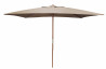Parasol de jardin rectangulaire 300X200 en bois et polyester - ProLoisirs