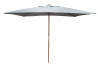 Parasol de jardin rectangulaire 300X200 en bois et polyester - ProLoisirs