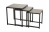 Table gigogne de jardin empilable en aluminium gris - ProLoisirs