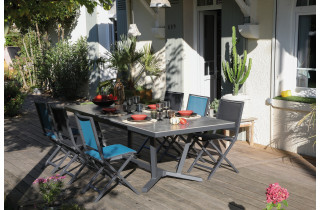 Chaise de jardin empilable en aluminium - DELIA - ProLoisirs