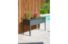 Potager urbain CIPOLLINA 60x30cm Anthracite CITY GARDEN