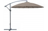 Parasol de jardin rond déporté inclinable en aluminium et polyester - Alizé