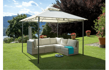 Tonnelle de jardin carrée en acier 3X3 Innesto - Mon Jardin Cosy