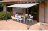 Pergola adossée en acier et toit polyester 3X2,5 - Mon Jardin Cosy