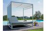 Lit de jardin balinaise multi-positions 2 personne en aluminium - Mon Jardin Cosy