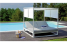 Lit de jardin balinaise multi-positions 2 personne en aluminium - Mon Jardin Cosy