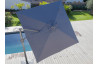 Parasol de jardin carré déporté inclinable 300X300 en aluminium et polyester - ProLoisirs