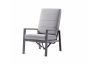 Ensemble table et fauteuils réglables 4 personnes en aluminium et Sunproof Perth - Sieger